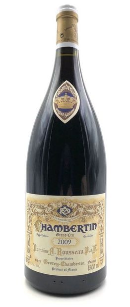 null 1 magnum Chambertin 2009 Domaine Armand Rousseau Caisse bois