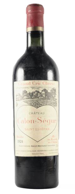 null 1 bouteille Château Calon Ségur, 3° cru St-Estèphe 1924