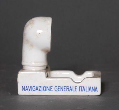 null 
*Navigazione Generale Italiana




Porcelain ashtray in the shape of an ocean...