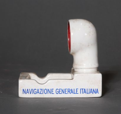 null 
*Navigazione Generale Italiana




Cendrier en porcelaine en forme de cheminée...