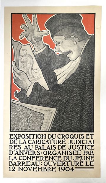null Gisbert COMBAZ (1869-1941). 
EXHIBITION OF THE SKETCH AND THE JUDICIAL CARICATURE...