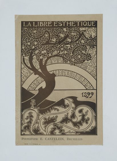 null Gisbert COMBAZ (1861-1941). 
LA LIBRE ESTHETIQUE, 1899. 
Phototype E. Castelein,...