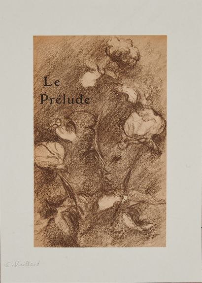 null Edouard VUILLARD (1868-1940). 
THE PRELUDE by Giraldi, 1923.
Lithographed cover...