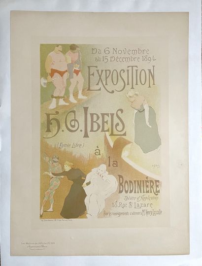 null Henri Gabriel IBELS (1867-1936). 
EXPOSITION H.G.IBELS A LA BODINIERE, 1894....