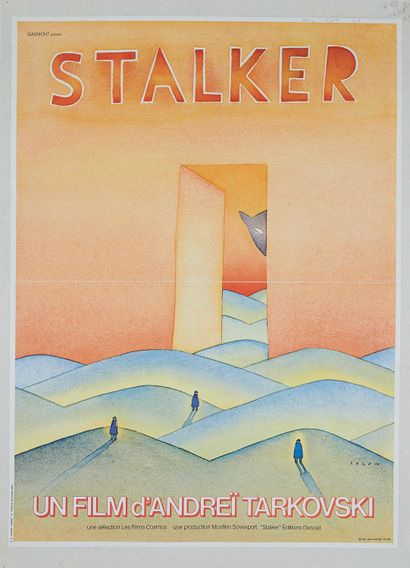 null Jean-Michel FOLON (1934-2005).
STALKER. GAUMONT, 1981. 
Film poster printed...