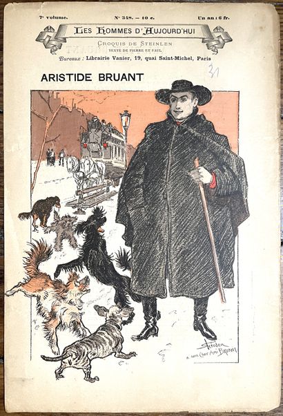null Théophile Alexandre STEINLEN (1859-1923). 
Lot de 4 revues dont trois revues...