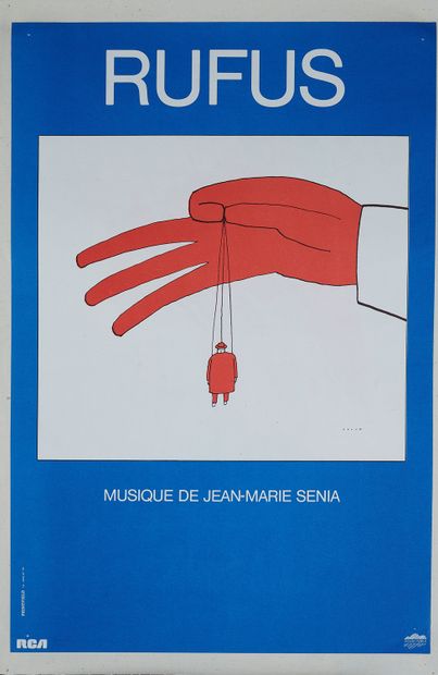 null Jean-Michel FOLON (1934-2005).
RUFUS. MUSIQUE DE JEAN-MARIE SENIA
Affiche imprimée...