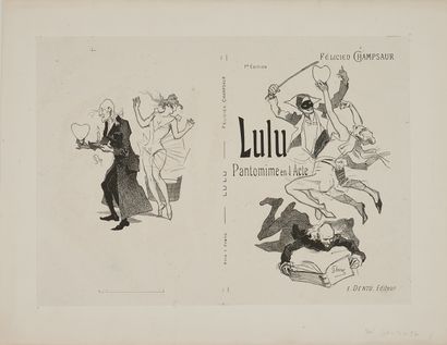 null Jules CHERET (1836-1932). 
LULU pantomine in I act by Félicien Champsaur.
Book...