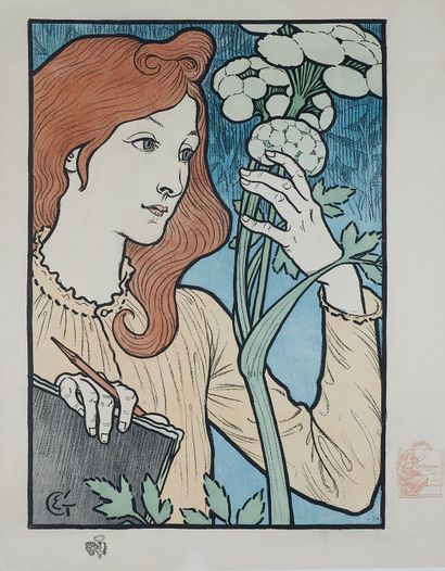 null Eugène GRASSET (1845-1917). 
LE SALON DES CENT,circa 1894 (Les Maîtres de l'Affiche,...