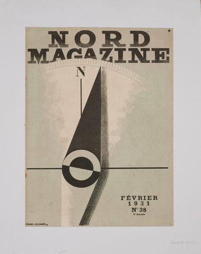 null Adolphe Jean-Marie MOURON known as CASSANDRE(1901-1968). 
NORD MAGAZINE, February...