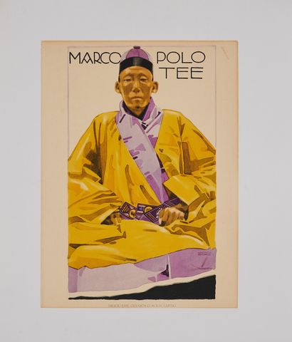 null Ludwig HOHLWEIN (1874-1949). 
MARCO POLO TEA, 1914. 
Poster lithographed in...