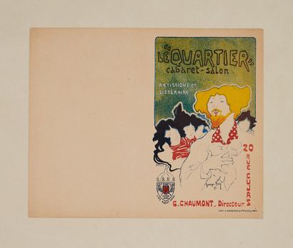 null Georges FAY (1871-1916). 
LE QUARTIER Cabaret-salon, 1897.
Cover lithographed...