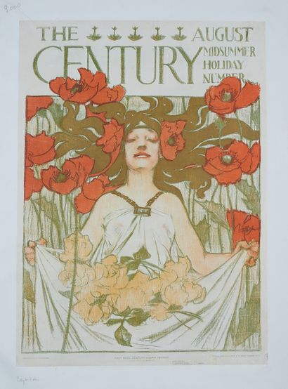 null Joseph-Christian LEYENDECKER (1874-1951). 
THE CENTURY. AUGUST.
Affiche lithographie...