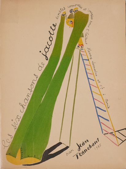 null ANONYME 
LES SIX CHANSONS DE JACOTTE par Jean TRANCHANT 1935.
Cahier de chansons...