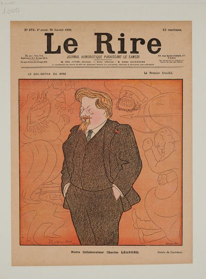null Leonetto CAPPIELLO (1875-1942). 
Lot de 5 illustrations pour la revue LE RIRE,...