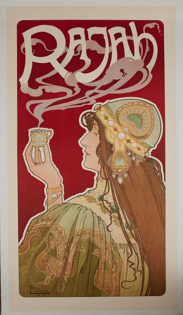 null Henri PRIVAT-LIVEMONT (1861-1936).
RAJAH, 1899. 
Affiche lithographiée couleurs,...