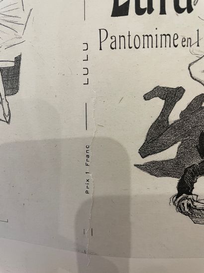 null Jules CHERET (1836-1932). 
LULU pantomine en I acte par Félicien Champsaur.
Couverture...