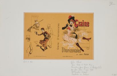 null Jules CHERET (1836-1932). 
GRAINE D'HORIZONTALES par Jean Passe.
Couverture...