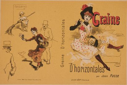 null Jules CHERET (1836-1932). 
GRAIN D'HORIZONTALES by Jean Passe.
Cover of book...