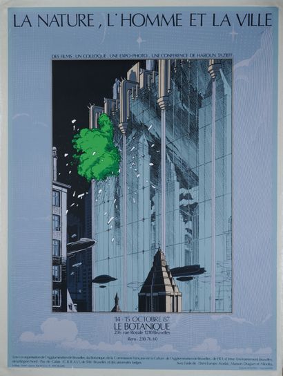 null François SCHUITEN (born in 1956). 
NATURE, MAN AND THE CITY, 1987. The Botanic,...