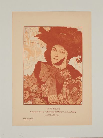 null Georges DE FEURE (1868-1943). 
LES CHANSONS D'ATELIER by Paul DELMET, L'Art...