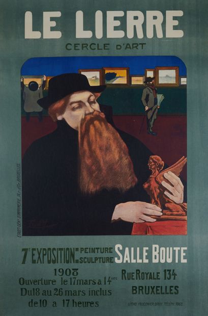 null Edouard FRIADT (XIX-XXème s.). 
LE LIERRE CERCLE D'ART. 7e EXPOSITION PEINTURE...