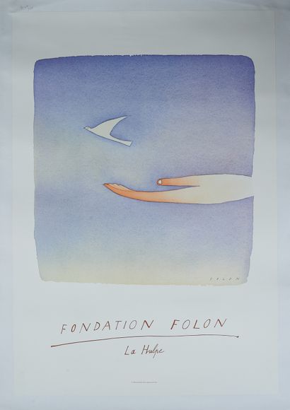 null Jean-Michel FOLON (1934-2005).
FONDATION FOLON LA HULPE, 2000.
Affiche imprimée...