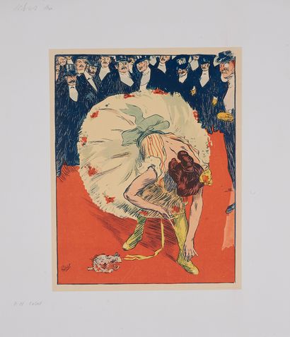 null Henri Gabriel IBELS (1867-1936)
Dancer putting on her slippers.
Poster lithographed...