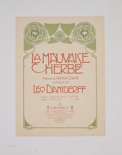 null Franz LASKOFF (1869-1918).
LA MAUVAISE HERBE par Léo Daniderff.
Couverture lithographiée...