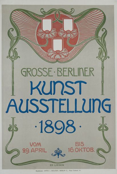 null Eduard LIESEN (1866-?) 
GROSSE BERLINER. KUNST AUSSTELLUNG, 1898, Otto v. Holten,...