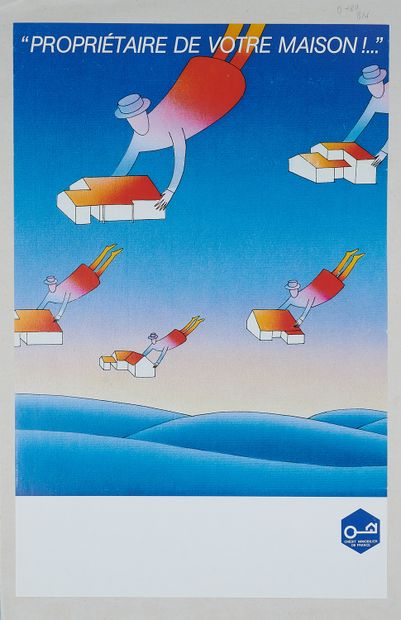 null Jean-Michel FOLON (1934-2005). OWNER OF YOUR HOUSE! .... 
Poster for the Crédit...