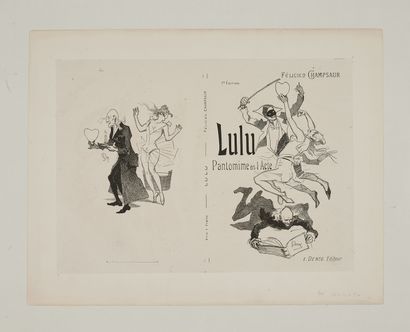 null Jules CHERET (1836-1932). 
LULU pantomine en I acte par Félicien Champsaur.
Couverture...