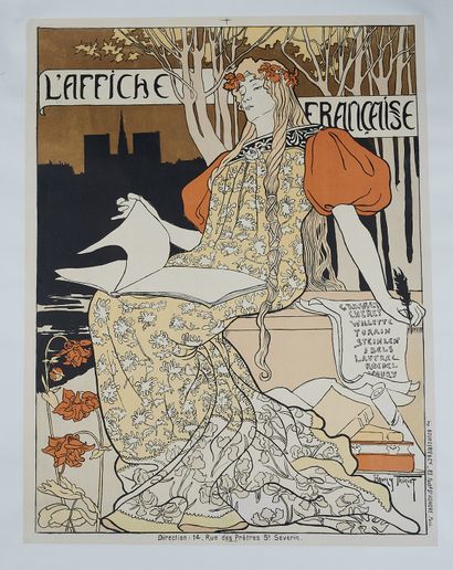 null Henry THIRIET (1873-1946). 
L'AFFICHE FRANCAISE. 
Affiche lithographiée couleurs,...