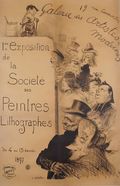null Charles LEANDRE (1862-1934). 
GALLERY OF MODERN ARTISTS. 1st EXHIBITION OF THE...