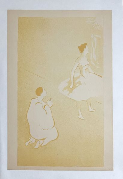 null Henri Gabriel IBELS (1867-1936) 
Pierrot amoureux, 1895. 
Affiche lithographiée...