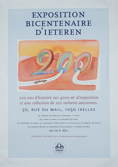 null Jean-Michel FOLON (1934-2005).
IETERN BICENTENNIAL EXHIBITION. 2005. 
Poster...