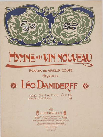 null Franz LASKOFF (1869-1918).
THE BAD WEED by Leo Daniderff.
Cover lithographed...