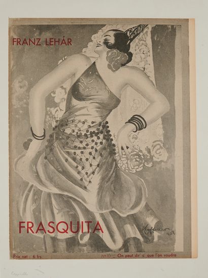 null Leonetto CAPPIELLO (1875-1942). 
FRANZ LEHAR. FRASQUITA, 1932.
Program page...