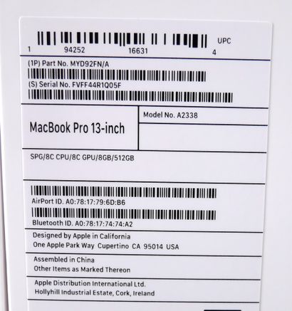 null *APPLE

Ordinateur MacBook pro ecran rétina de 13-inch 8GB de mémoire, 512GB...