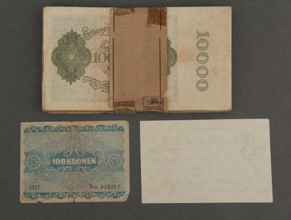 null Allemagne - AUTRICHE

- Lot d'environ 98 billets de 10000 mark 1922 (tâches,...
