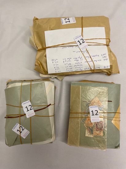 null 3 Lots: Stamps of France detached, arranged in envelopes including N°2 obl.,...
