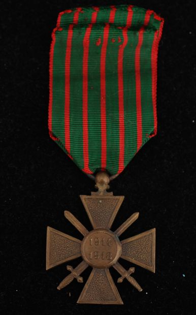 null War Cross 14-18 with citation to the order of the regiment