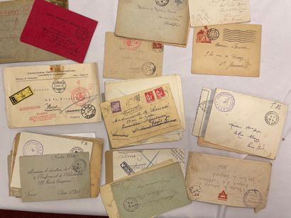 null 1 Lot Militaria: 2nd World War: Feldpost mail, Post to the armies, Liberation,...