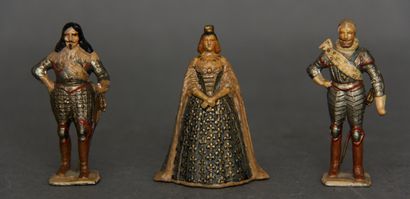 null Gustave VERTUNNI

Figurines en plomb polychrome :

Louis XIII – Henri IV – Marie...