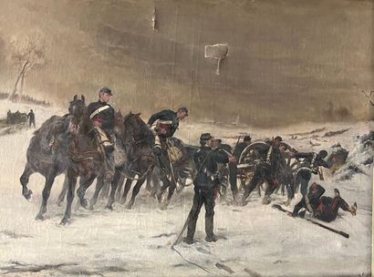 null Ecole française du XIXème s.

Les artilleurs dans la neige

Huile sur toile...