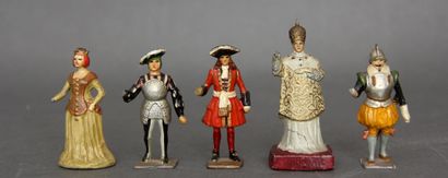 null Gustave VERTUNNI

Cinq figurines diverses avec manques : Jeanne de Bourbon –...