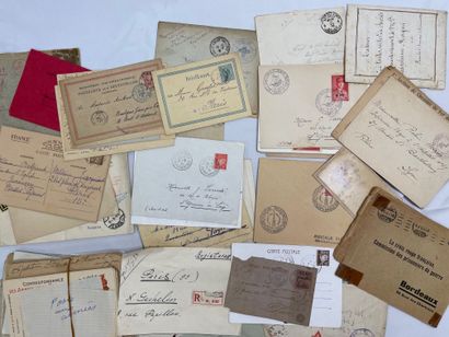 null 1 Lot Militaria: 2nd World War: Feldpost mail, Post to the armies, Liberation,...