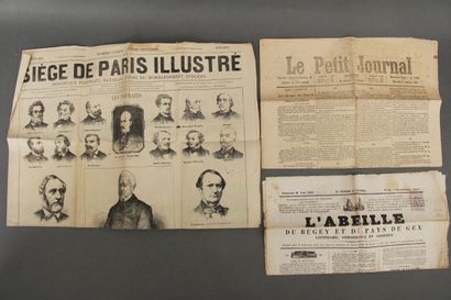 null MILITARIA

- Journal SIEGE DE PARIS ILLUSTRE 1870-1871

- Journal l'ABEILLE...