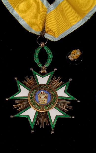 null Iran

Order of the Crown of Iran, jewel of commander in vermeil and enamel,...