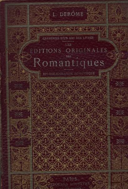E. MOURA Catalogue de sa bibliothèque romantique. Souvenirs romantiques. Illustrations...